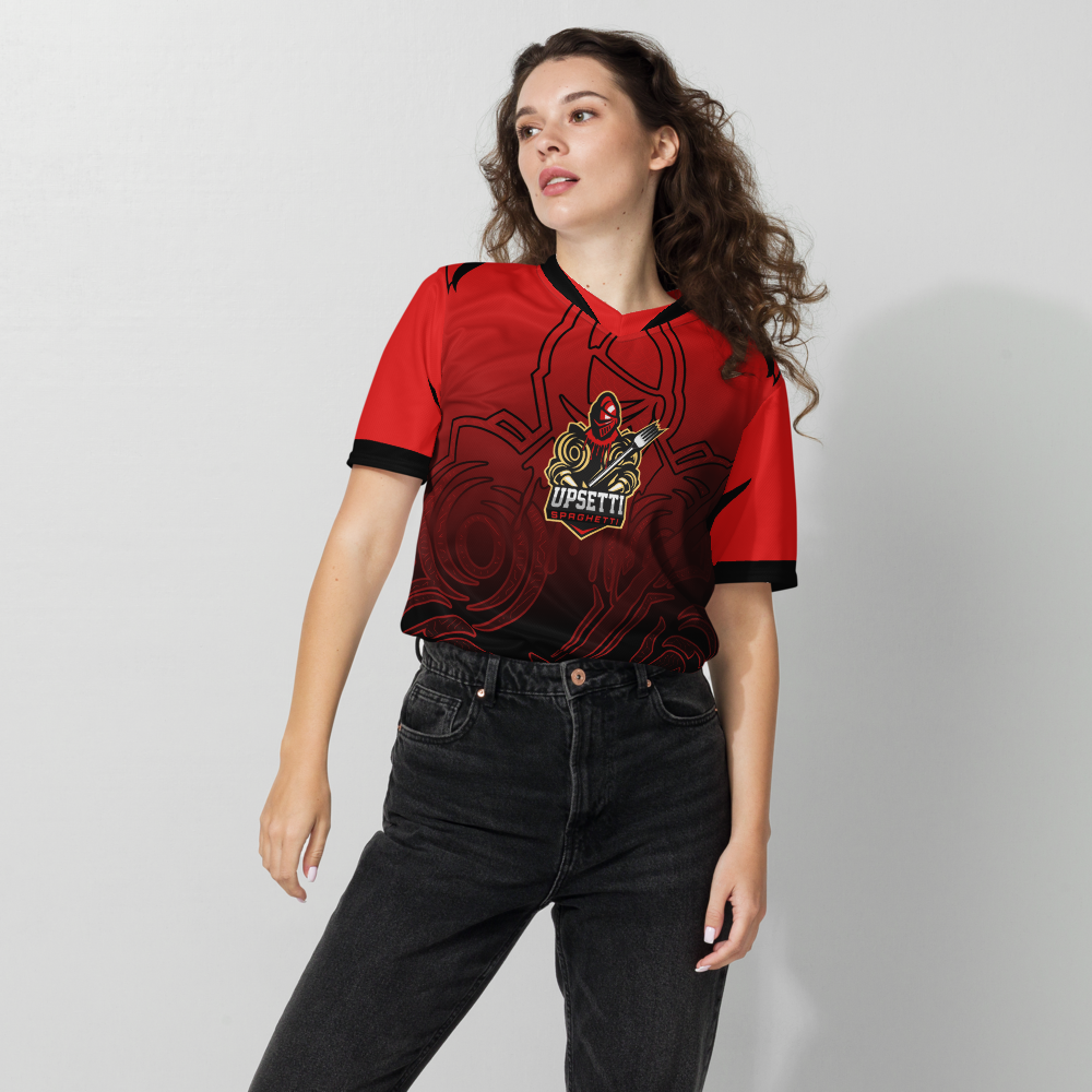 GearRivals x Upsetti Spaghetti | Recycled Unisex Sports Jersey Red
