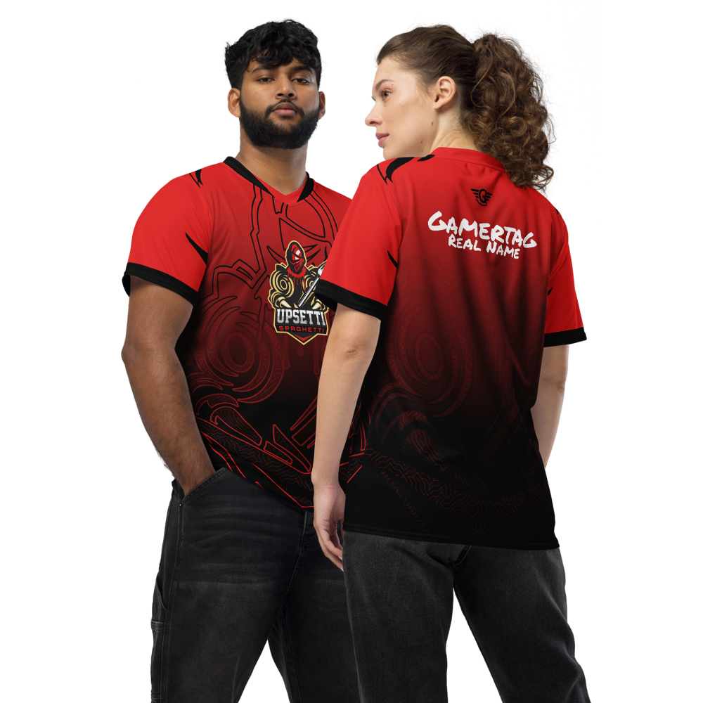 GearRivals x Upsetti Spaghetti | Recycled Unisex Sports Jersey Red