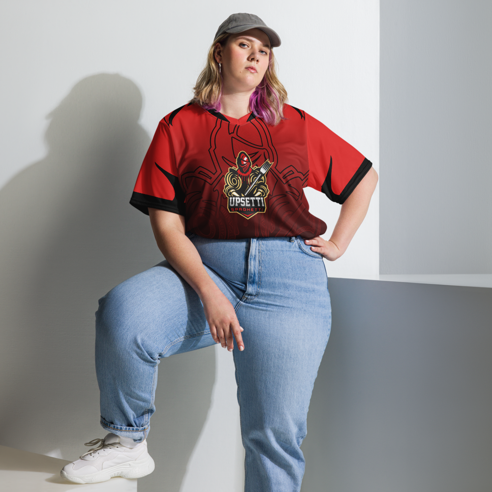 GearRivals x Upsetti Spaghetti | Recycled Unisex Sports Jersey Red