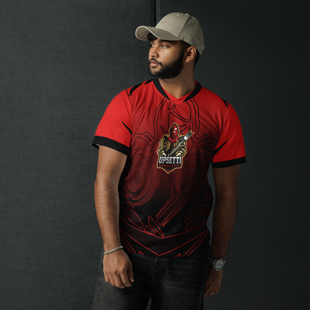 GearRivals x Upsetti Spaghetti | Recycled Unisex Sports Jersey Red