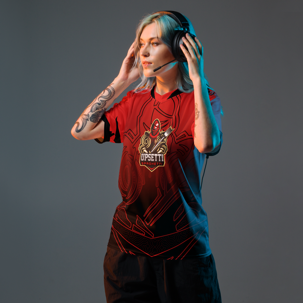 GearRivals x Upsetti Spaghetti | Recycled Unisex Sports Jersey Red